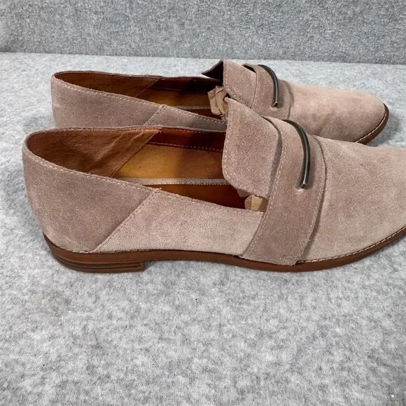 Franco Sarto Women's Beige Suede Loafers Size 9M Casual Shoes - Picture 6 of 11
